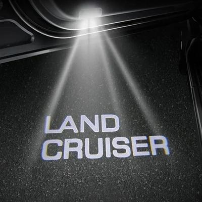 Логотип эмблемы Land Cruiser Подсветка тени Дверной свет для Toyota Land Cruiser LC300 LC200 2009-2025 Дверной свет Toyota Плафон подсветки