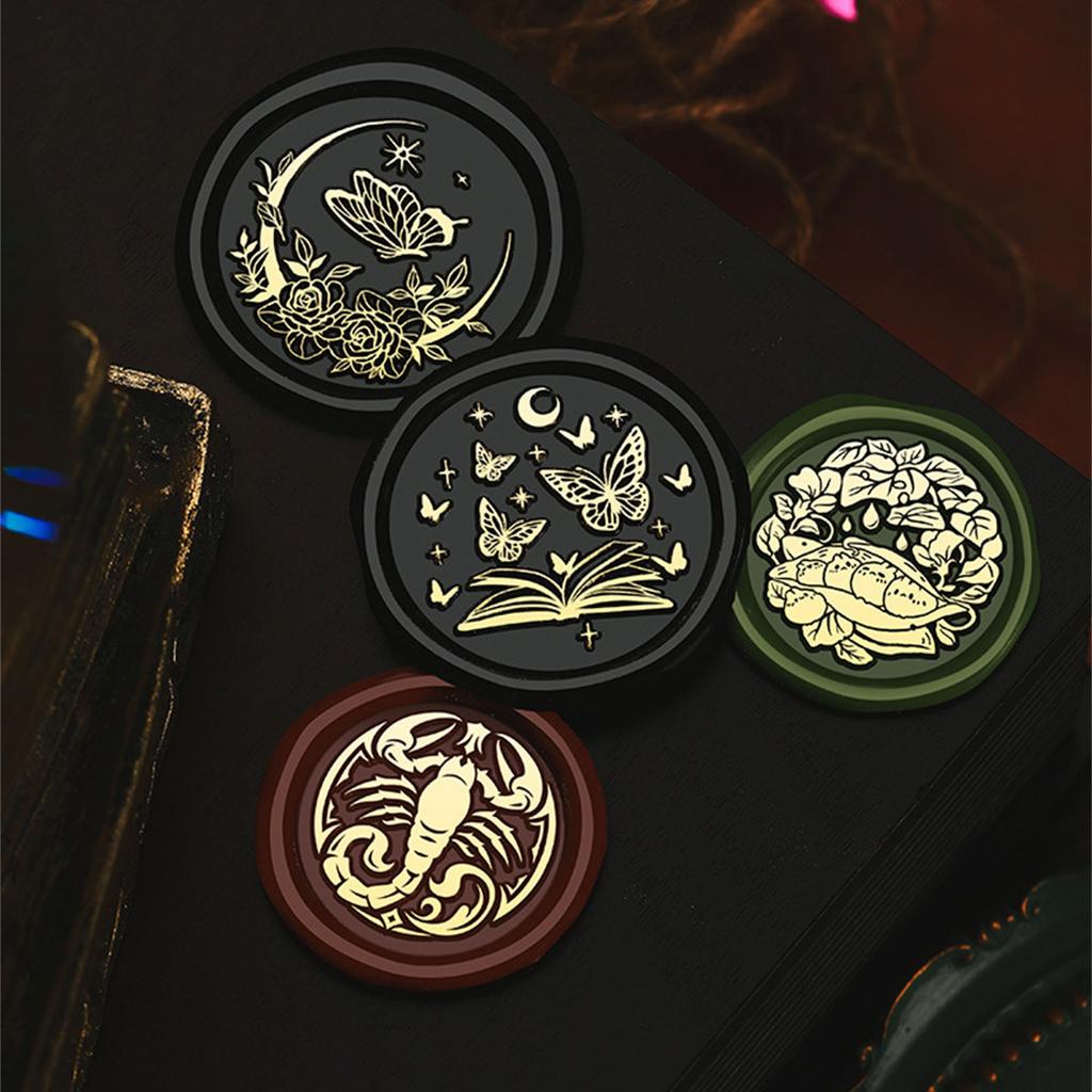 Brass Head Wax Seal Stamp Insect Series Sealing Wax Stamp for Card Envelope Scrapbooking Invitation Decoration