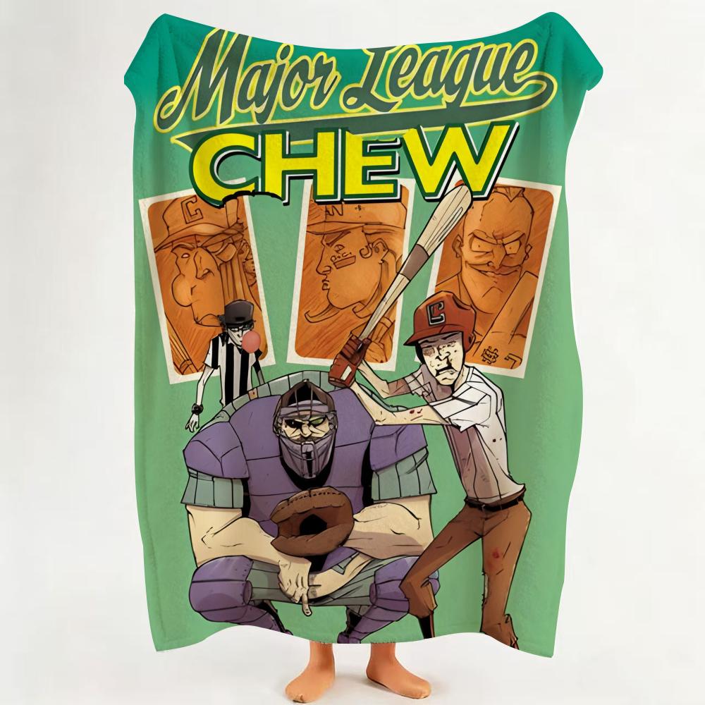 Comic C Chew Throw Flannel Throw Blanket Suitable for Sofa Living Room Bedroom