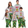 Родительско-детский домашний костюм с рождественским принтом, топ с длинным рукавом и брюки