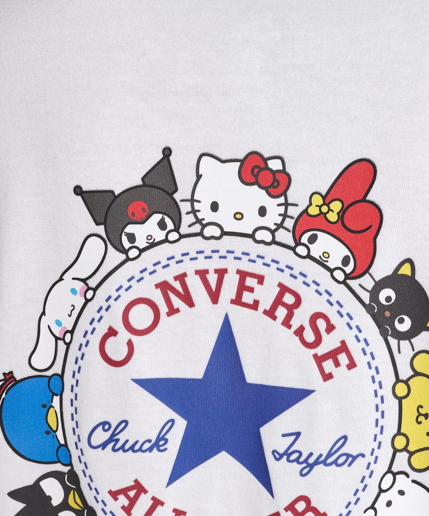 Кеонбосеу X Персонажи Sanrio Футболка с нашивкой Chuck Taylor Белый Cvm5T516-Wht