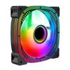 AGB 12 см RGB вентилятор для корпуса с регулируемой температурой, большой 4-контактный, белый/черный, синхронное охлаждение