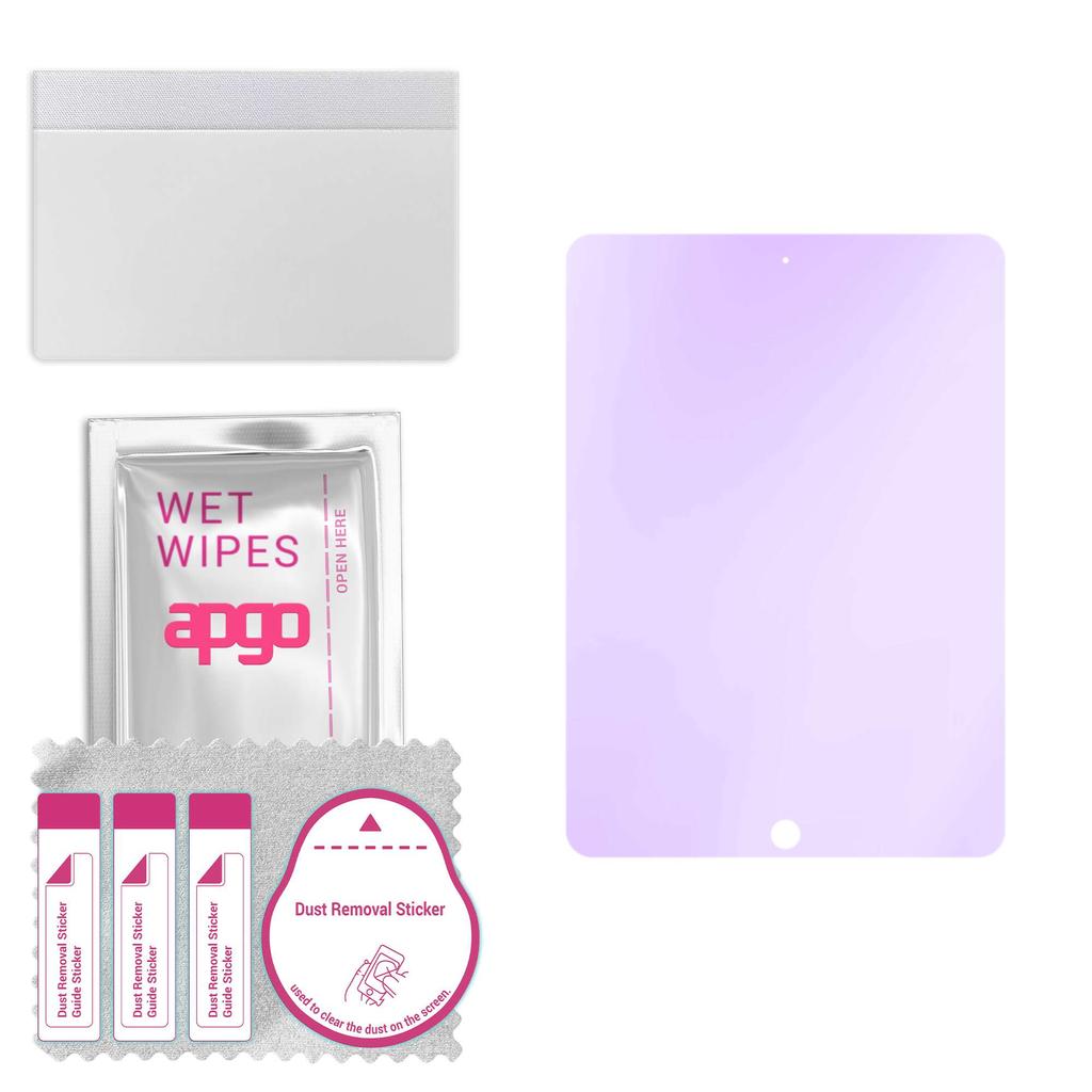 apgo Anti-Blue 9H Hybrid Protective Glass Compatible with Apple iPad Wi-Fi, Flexible Nano Glass, Great Replacement for Tempered Glass, Scratch-resista