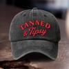 pc Tanned And Tipsy Printed Adjustable Hat Unisex Women Outdoor Sports Style Ideal Gift for Festive Celebrations Outdoor Advent