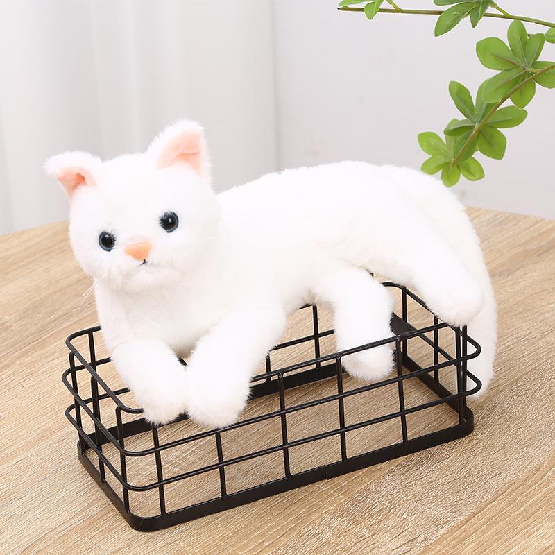 3D Cute Meowing Kitten Plush Doll - Stuffed Animal & Home Ornament, Perfect Birthday Gift