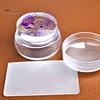 Puntos Nail Art Clear Stamping Silicone Stamper + Scraper DIY Manicure Transfer Tool