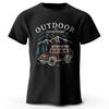 Wilderness Explorer Vintage Medal Printed Unisex Men Women Футболки Футболки Топы 100% Хлопок Топографическая Графическая Одежда для выживания в лесу