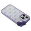 For iPhone 15 Pro Max Case Epoxy Design TPU+PC Phone Back Cover with Bow,Rhinestone Decor