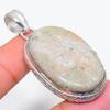 Fossil Coral Handmade 925 Sterling Silver Jewelry Pendant 2.17" H4P91