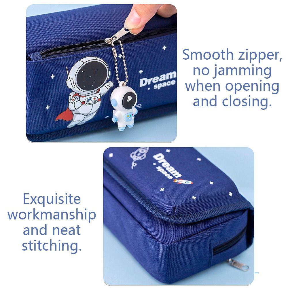 Four/Double layers Pen Bag Large Capacity Pen Box Cartoon Stationery Organizer  School Office