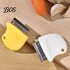 Small Handheld Peeler Stainless Steel Ginger Peeler, Mini Garlic Skin Remover Scraper, Multifunctional Vegetable Ergonomic Kitchen Fruit with Non Slip