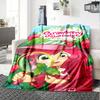 1pc Princess Strawberry8 Blanket, Gift, for Men and Women, Soft Blanket, Good for Sofa Bed Couch Travel, Lightweight Flannel Blanket