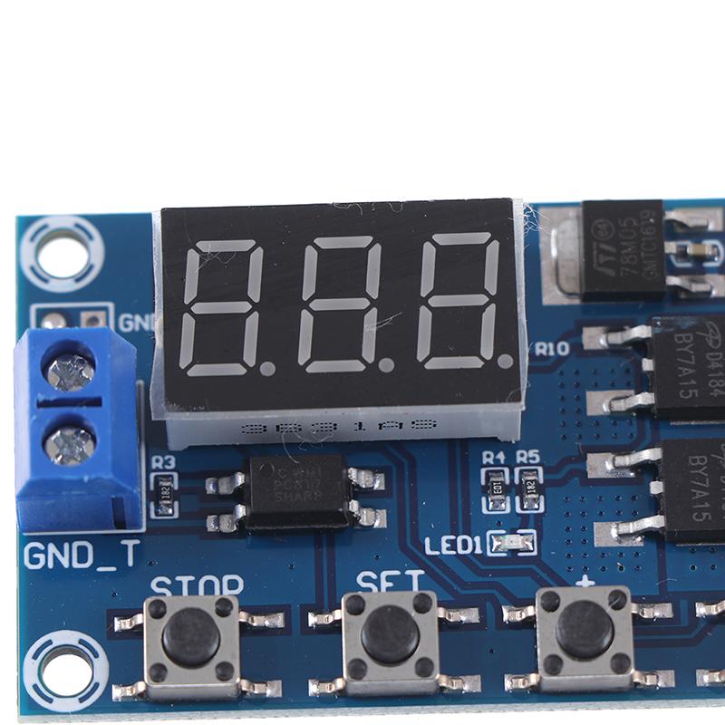 DC 6-30V Dual Mos Led Digital Time delay relay switch module circuit board