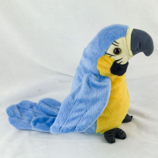 Кукла-попугай, записывающая говорящая электрическая кукла, игрушка со звуком, интерактивная повторяющаяся плюшевая игрушка-попугай, лоскутные крылья, мягкое развлечение