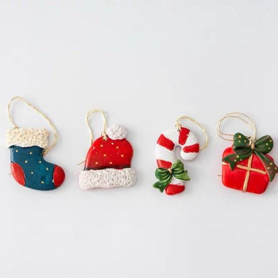 4 шт., рождественские украшения, рождественская елка, чулок-колокольчик, дизайн, винтажный дизайн с ремешком, подвесной кулон для создания атмосферы