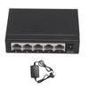 Коммутатор Ethernet, 5-портовый гигабитный сетевой разветвитель Plug and Play, бесшумная работа, металлический сетевой концентратор