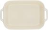 Staub Dish Ivory 34 X Ceramic Gratin Dish Oven Microwave Safe Japanese Dish "Rectangular 24cm" [Authorized Product] 40511-887