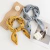 Fashionable Commuting Simulation Silk Scarf Pastoral Style Korean Small Square Scarf Thin Printed Decorative Scarf Scarf For Women