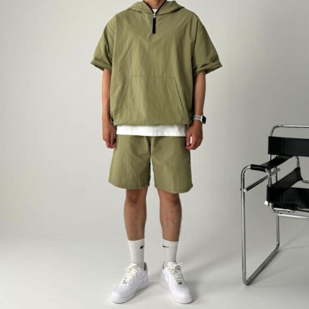 Onl Men 1 + 1 Hoodie Short Sleeve Anorak Training Set