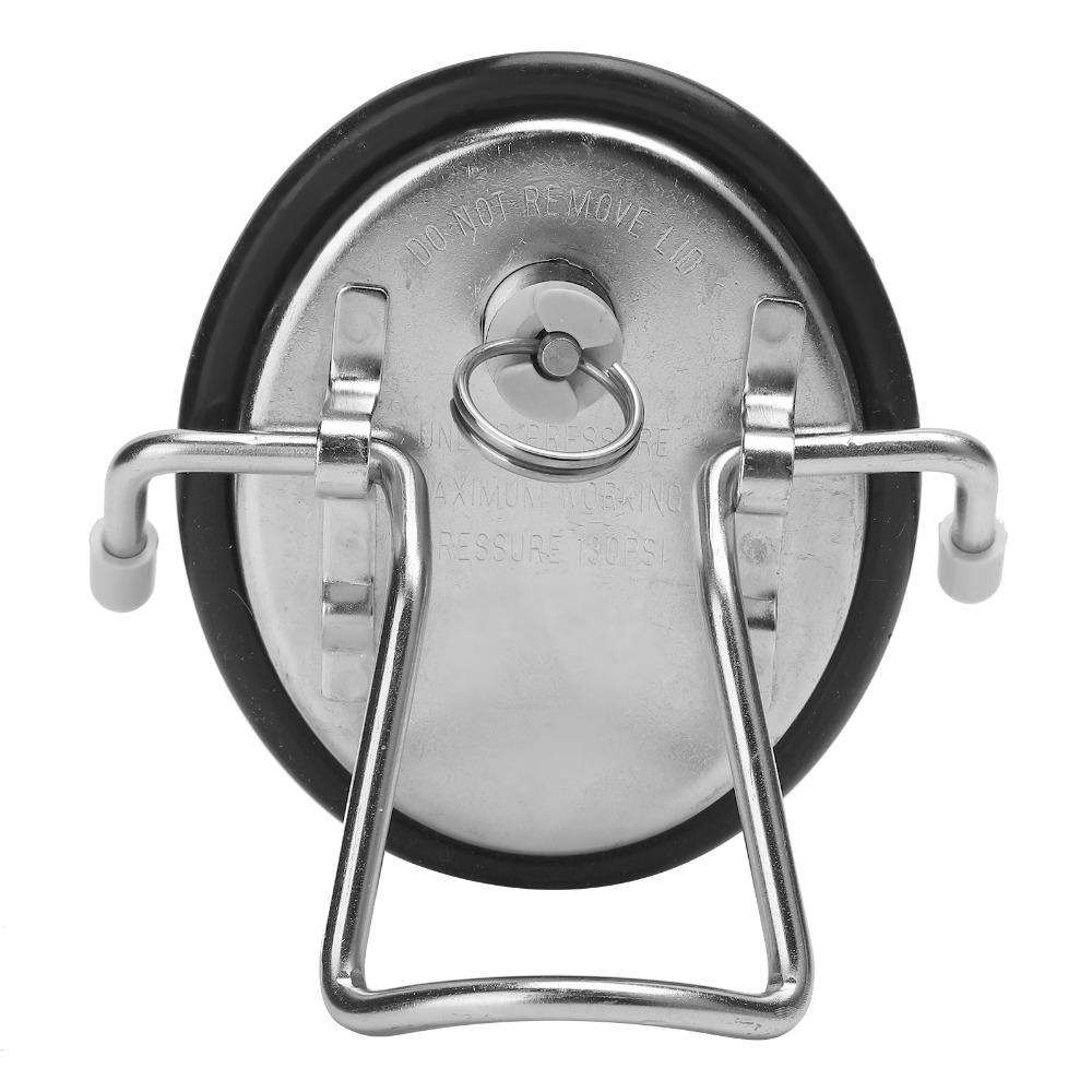 With O-Ring Carbonation Keg Lid Pressure Relief Valve Soda Beer Keg Lid Soda Keg