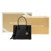 Michael Kors Mercer Classic Однотонная Кожаная Сумка-гармошка из Замши для Поездок на Работу Большая Женская Черная
