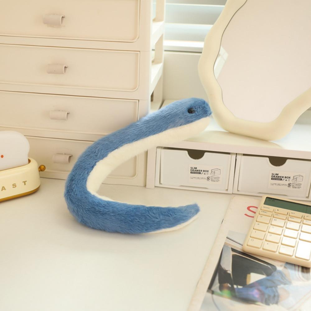 Soft Cotton Stuffed Snake Toy Stuffed Animal Simulated Snake Plush  Home Decoration