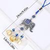 Evil Eye Blue Ward Off Evil Bead Tassel Bell Wind Chimes Pendant Amulet Mascot Feng Shui Home Wall Hanging Decor