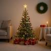 Waterfall Christmas Tree Light with Topper Star LED Lights Star String Lights for Yard Party Home Holiday