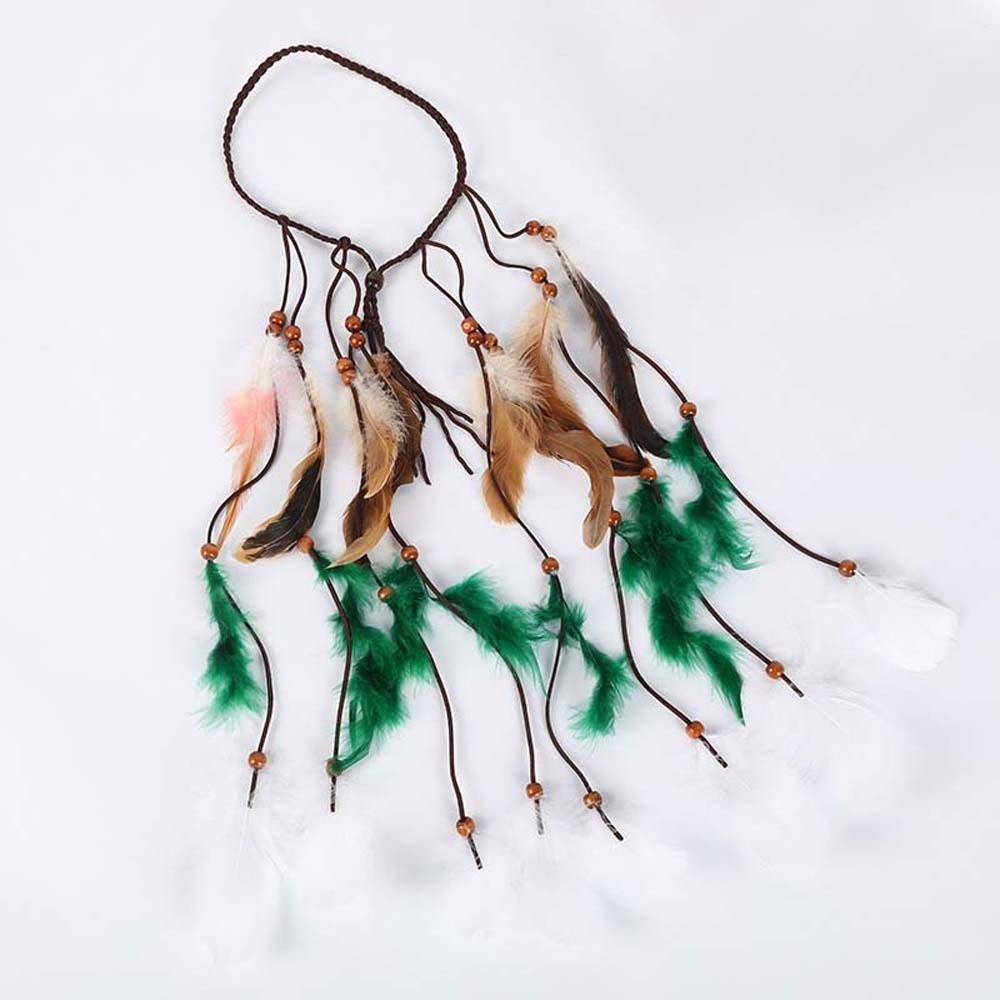 Faux Leather Cord Ethnic Hair Accessories Tribal Headpiece Music Festival Outfit