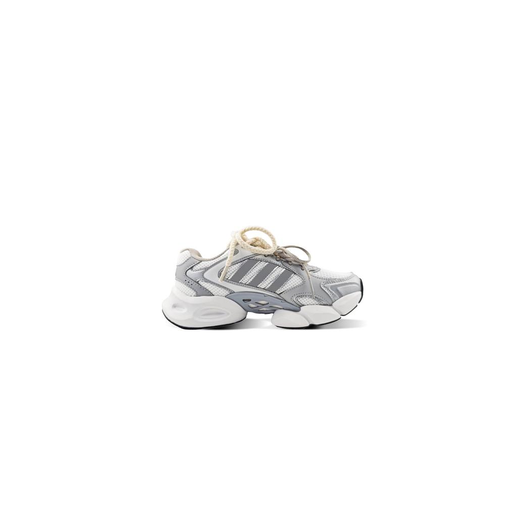 adidas Амортизация MEGASTRIDE, Износостойкие, Низкие, Повседневные, Для городской езды, Беговые кроссовки, Унисекс, Светло-серые, JR6333(Команда1295-)