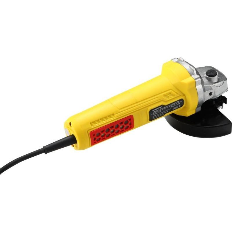 AC 220V Heimerdinger 1100W 10000RPM Brushless Angle Grinder with Quick-Change Blade, Alloy Cover & Auxiliary Handle