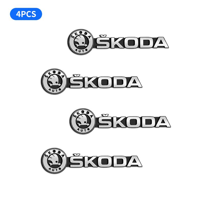 JBIW9 Car Styling 3D Metal alloy Speaker Audio Stickers Badge Emblem Decal For Skoda Fibia 2 Superb Octavia 2 MK2 FL A5 2009 2010