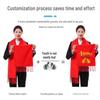 Custom Embroidered Red Scarf for Annual Meeting and Celebration Events