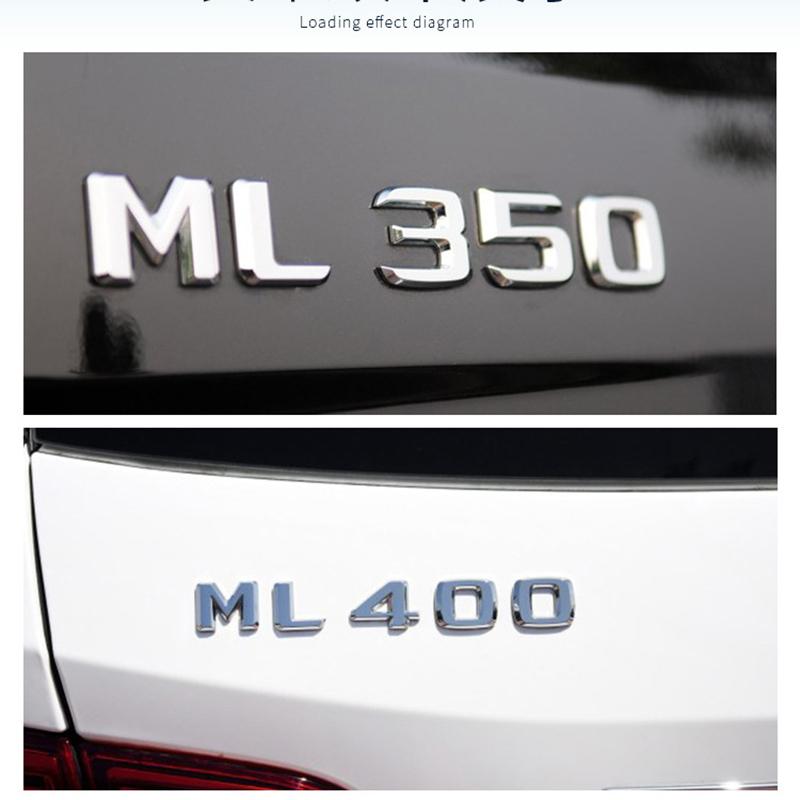 3D ABS Наклейка-эмблема на крышку багажника автомобиля ML 300 320 350 400 500 Логотип для ML300 ML350 W166 W163 W164 Аксессуары
