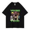 Summer Unisex Women Cotton T-Shirt Rapper Young Thug Slime Tops Tees Unisex Fashion Trend Short Sleeve Clothing Harajuku Streetwear