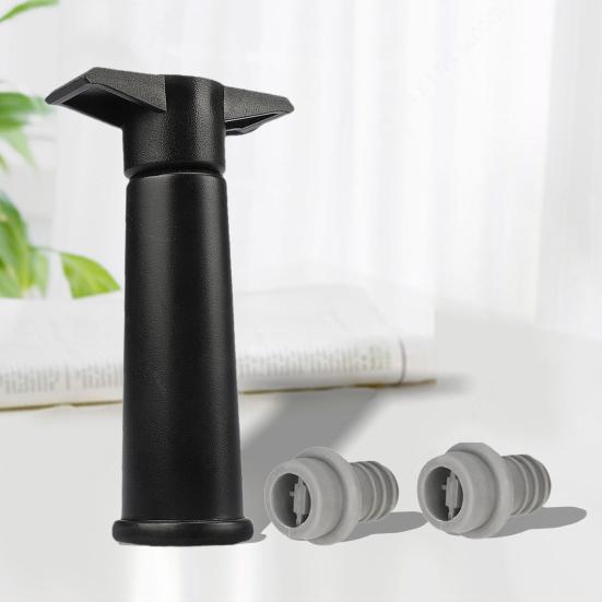 Wine Saver Vacuum Pump with 6 Stoppers Easy Manual Operation Leak-Proof Silicone Seal Preserve Flavor Red Wine Preservation Kit for Most Bottles