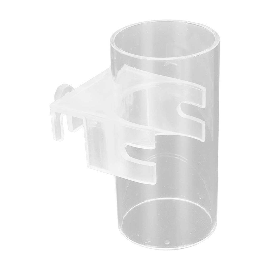 Aquarium Fish Food Feeder Tube Transparent Acrylic Adjustable Fish Feeding Floating Food Dish
