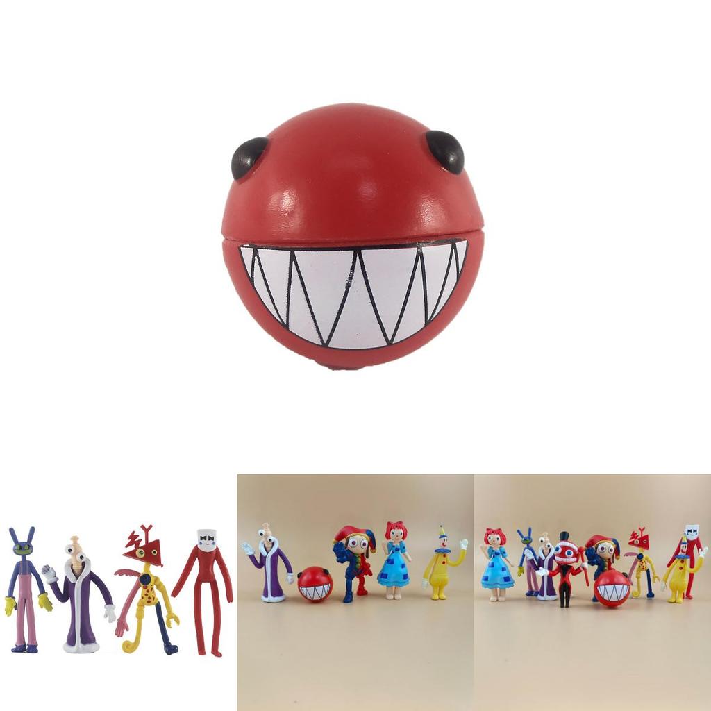 Красочные ПВХ мультяшные фигурки из Волшебного Цирка Чисел для модного украшения автомобиля