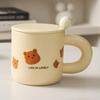Bear Ceramic Mug Cute Cartoon Creative High Looking Household Coffee Couple Breakfast Cup Gift