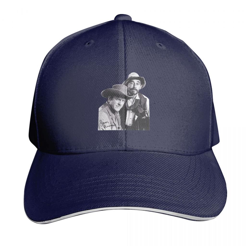 Gunsmoke Series James Arness And Matt Dillon Baseball Cap Wild Ball Hat Thermal Visor tea Hat foam party Hat Hats Women Unisexs