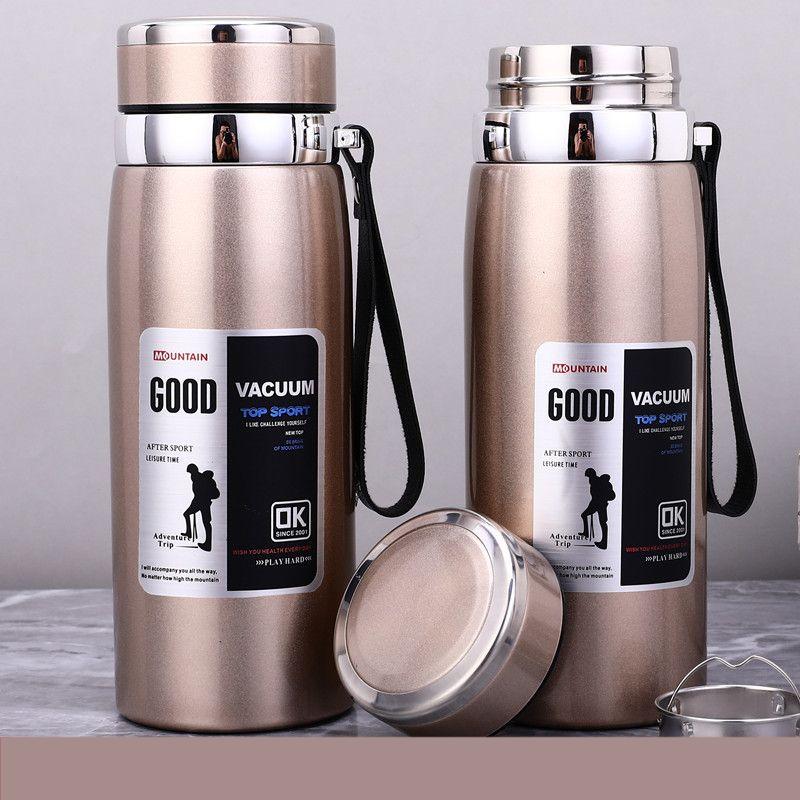 316 Stainless Steel Large Capacity Thermos Cup 800ml Vacuum Flasks Portable Stainless Steel Thermos Cup Water Bottle Travel Tea Mug Office Thermos Cup