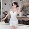 2026 Клубное Горячая Девушка Платье Bodycon с Цветочным Принтом, Глубоким V-образным Вырезом и Тонкими Бретелями