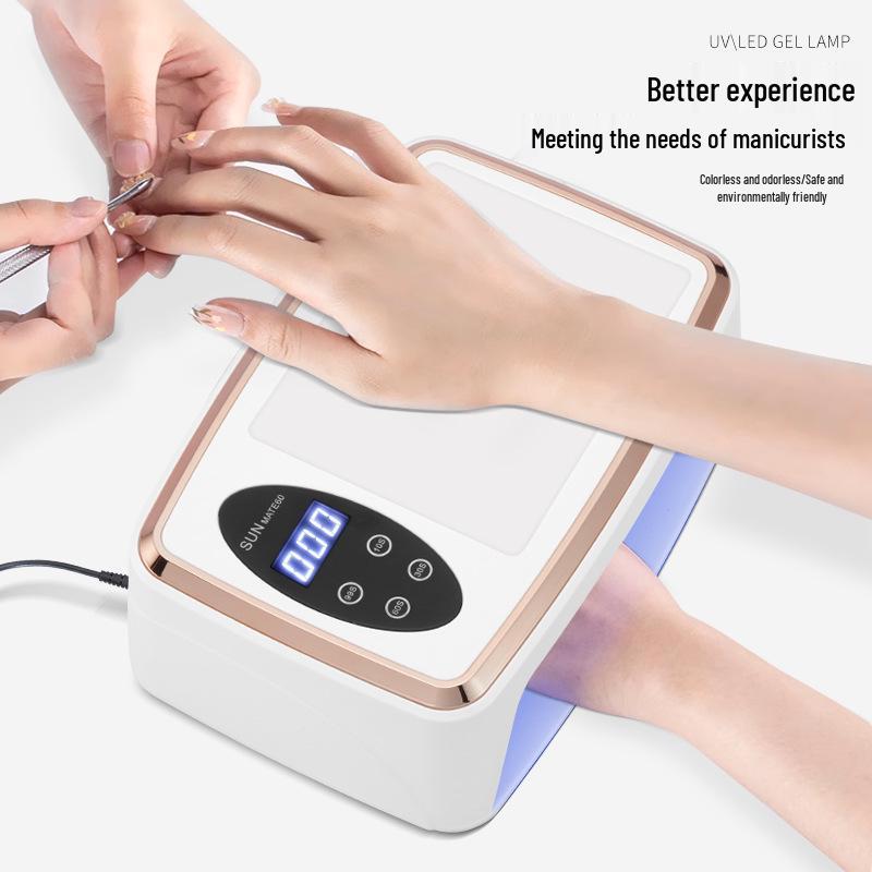 Wearable UV Nail Lamp for Two Hands – High Power Nail Art Phototherapy Lamp with Large Space