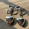 Bowknot Big Heart Pendant Keychain Car Keyring Bag Pendant Handbag Accessories