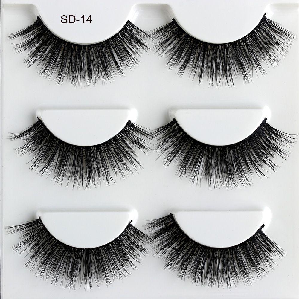 Модные толстые крестообразные грязные инструменты для наращивания ручной работы 3D шелковое волокно накладные ресницы натуральный макияж