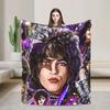 Одеяло Американской рок-группы Kiss Мягкое Теплое Новинка Плюшевое Одеяло-накидка Для Домашнего Декора Путешествий Фланелевое Покрывало Покрывало
