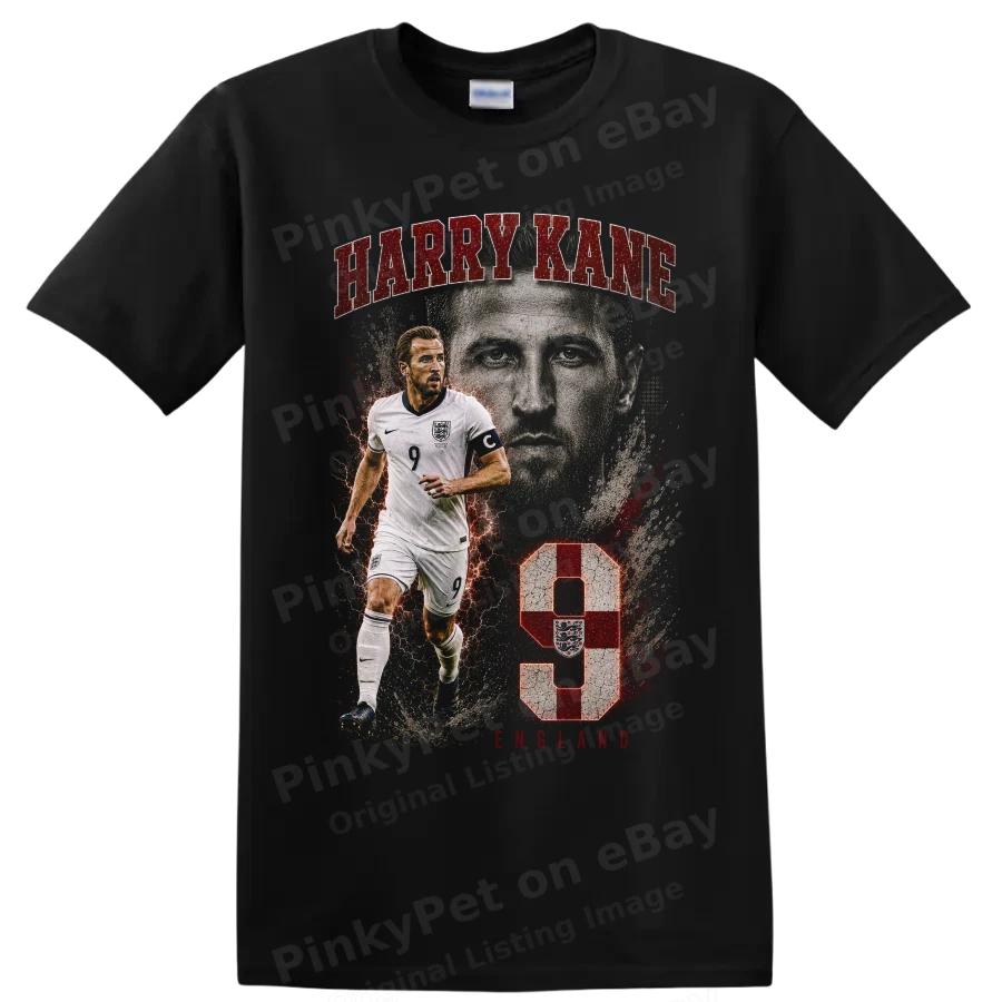 Harry Kane England Soccer Player T Shirt Number 9 Football Sports Tee