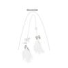 Rearview Mirrors Hangings Elegant Feather Keychain Pendant Lucky Decorative Suspending Ornaments Multifunctional Car Interior
