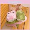 Little Animal Crocodile Hugging Couple Friend Plush Keychain Pendant Backpack