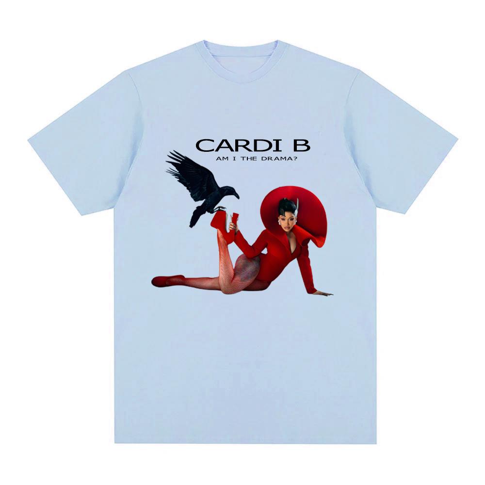 Cardi B-Am I the Drama T-Shirt Funko Pop Harajuku GothicTee-shirt Short Sleeve Women/men Casual 100%cottonTshirt Round Neck Tees